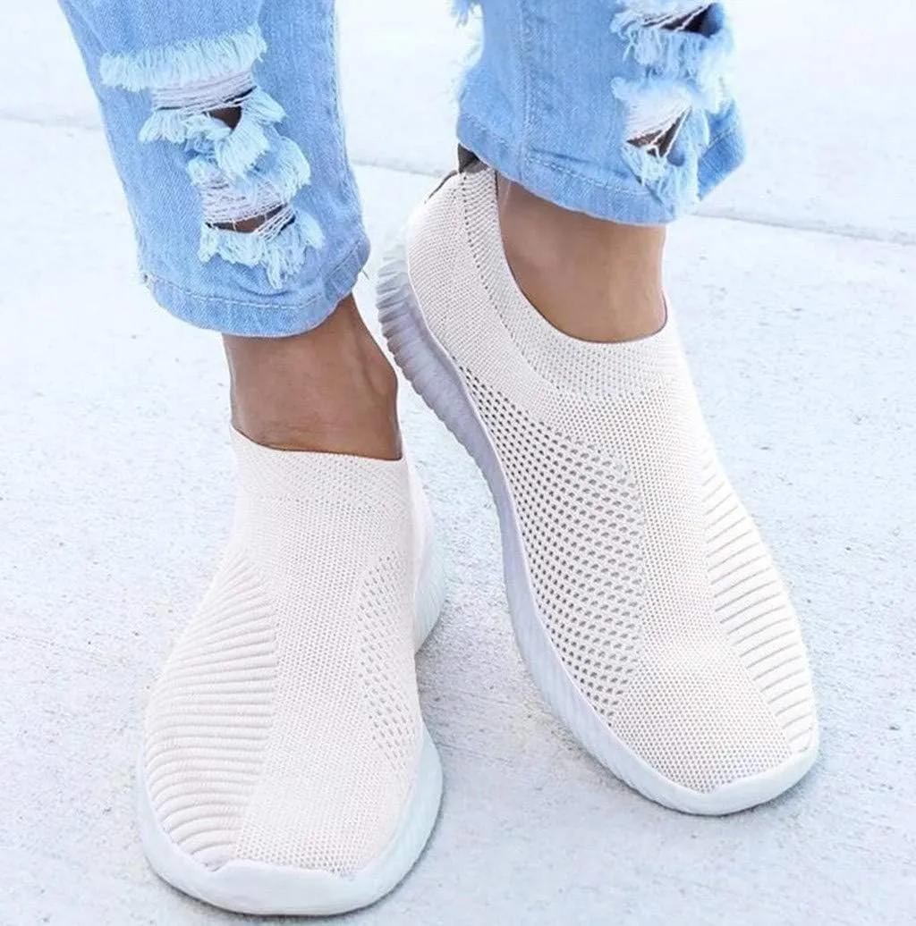 Women's Lightweight Slip On Walking Running Shoes Running Shoes for Women Casual Shoes Dressy Casual Women's Fashion Sneakers Steel Toe Tennis Shoe Loafers Casual Slip On