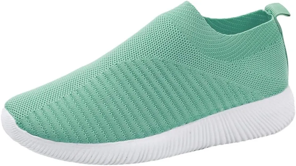 Women's Lightweight Slip On Walking Running Shoes Running Shoes for Women Casual Shoes Dressy Casual Women's Fashion Sneakers Steel Toe Tennis Shoe Loafers Casual Slip On