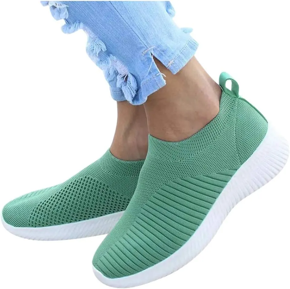 Women's Lightweight Slip On Walking Running Shoes Running Shoes for Women Casual Shoes Dressy Casual Women's Fashion Sneakers Steel Toe Tennis Shoe Loafers Casual Slip On