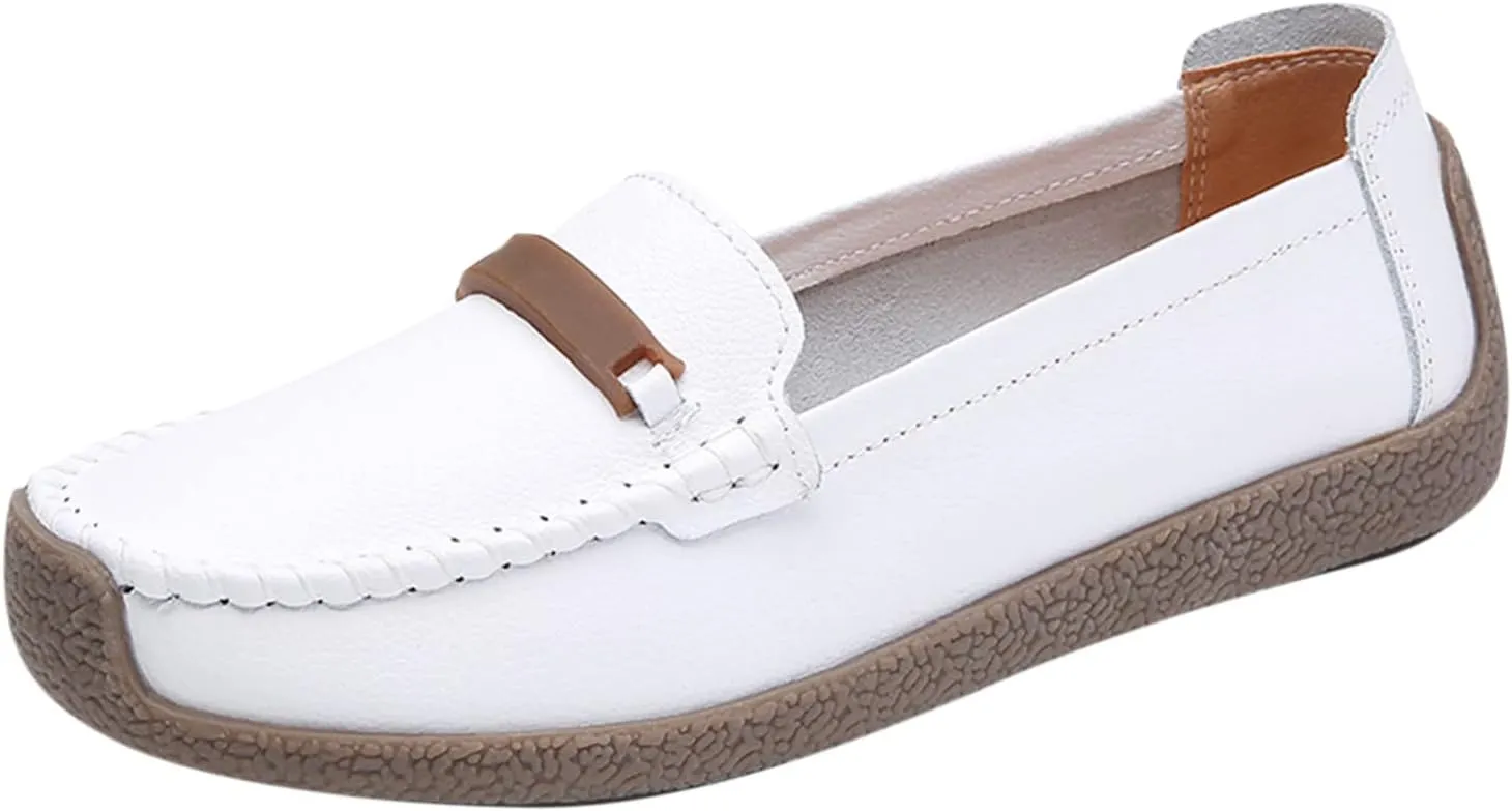 Women's Orthopedic Slip-On Loafers Comfort Walking Flat Loafers Casual Driving Loafers Shoes Dress Loafers