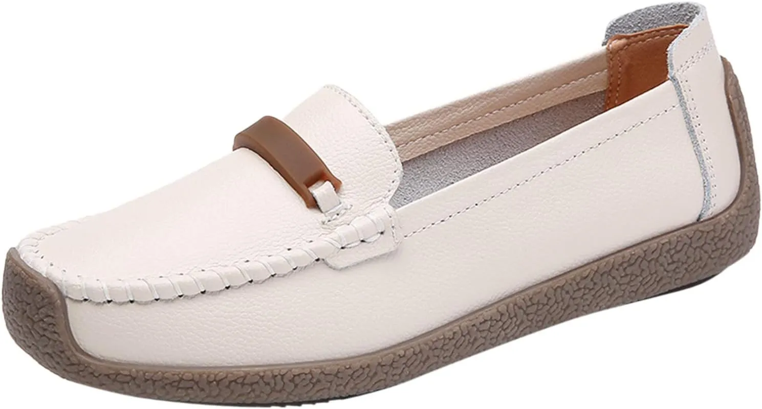 Women's Orthopedic Slip-On Loafers Comfort Walking Flat Loafers Casual Driving Loafers Shoes Dress Loafers