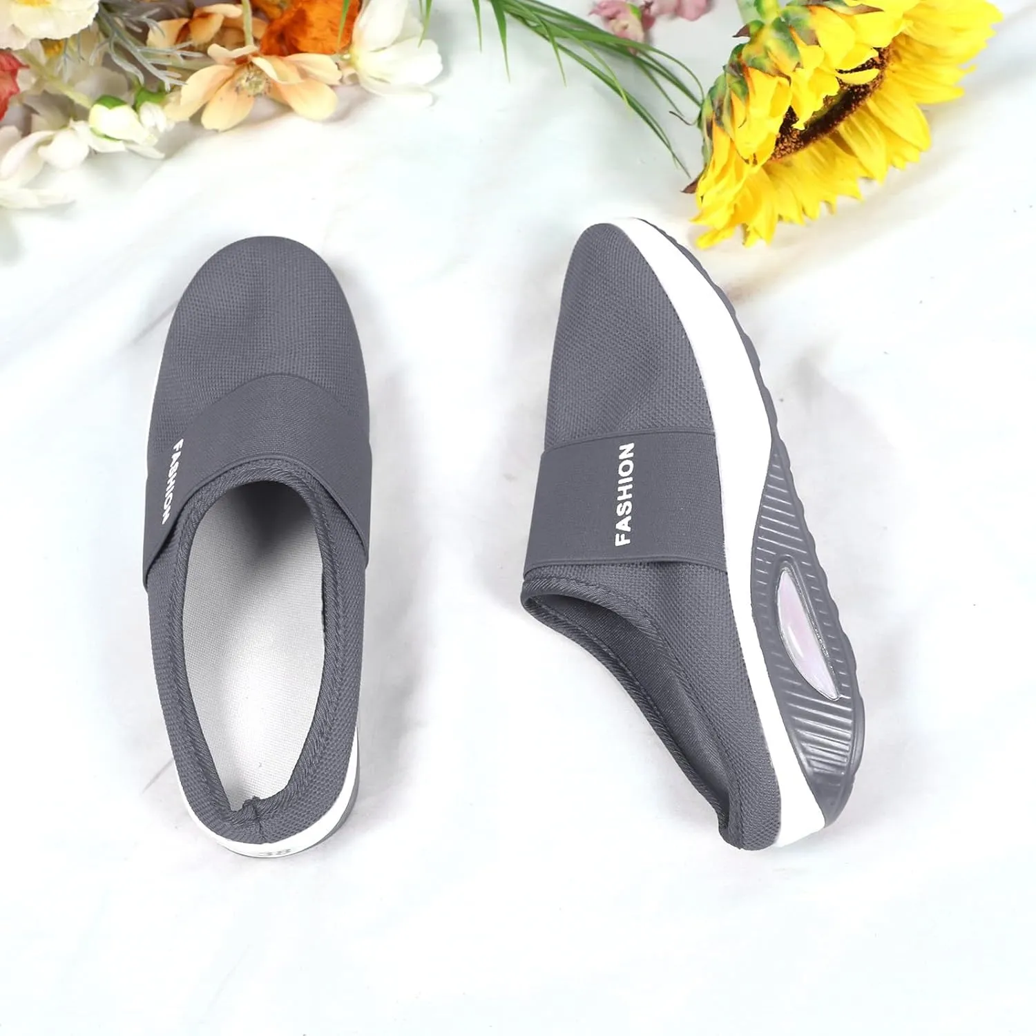 Women's Slip-On Orthopedic Arch Support Backless Tennis Shoes Men Lether Casual Tennis Shoes Casual Sneakers Steel Toe Tennis Shoe White Loafers