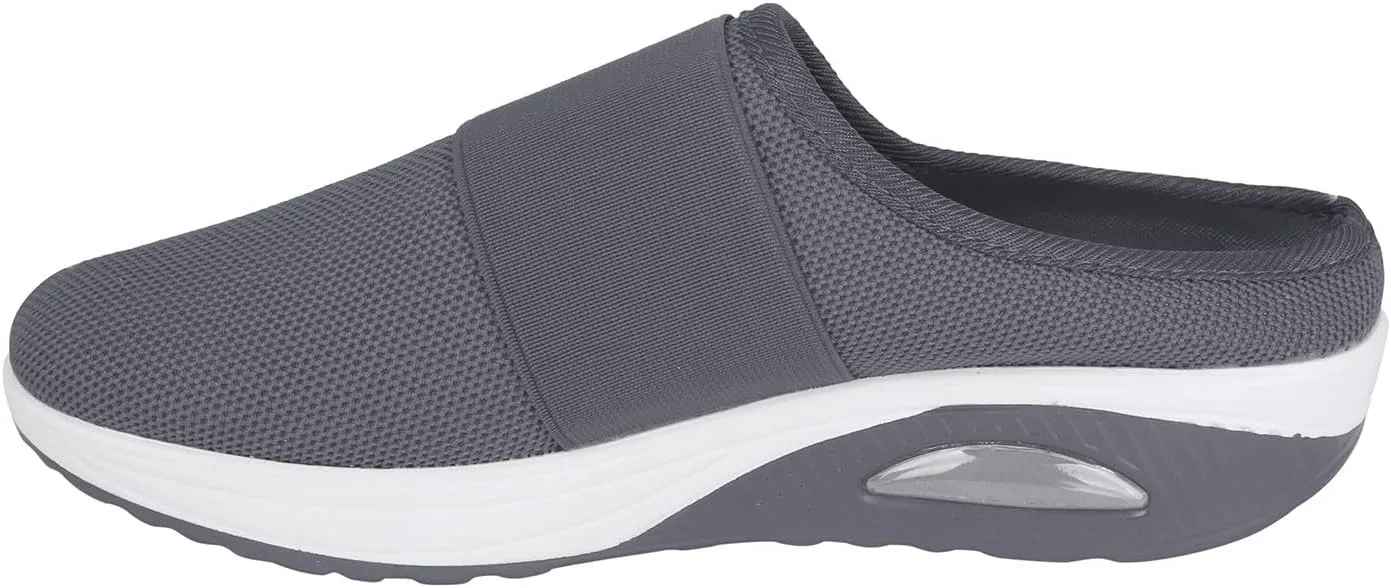 Women's Slip-On Orthopedic Arch Support Backless Tennis Shoes Men Lether Casual Tennis Shoes Casual Sneakers Steel Toe Tennis Shoe White Loafers