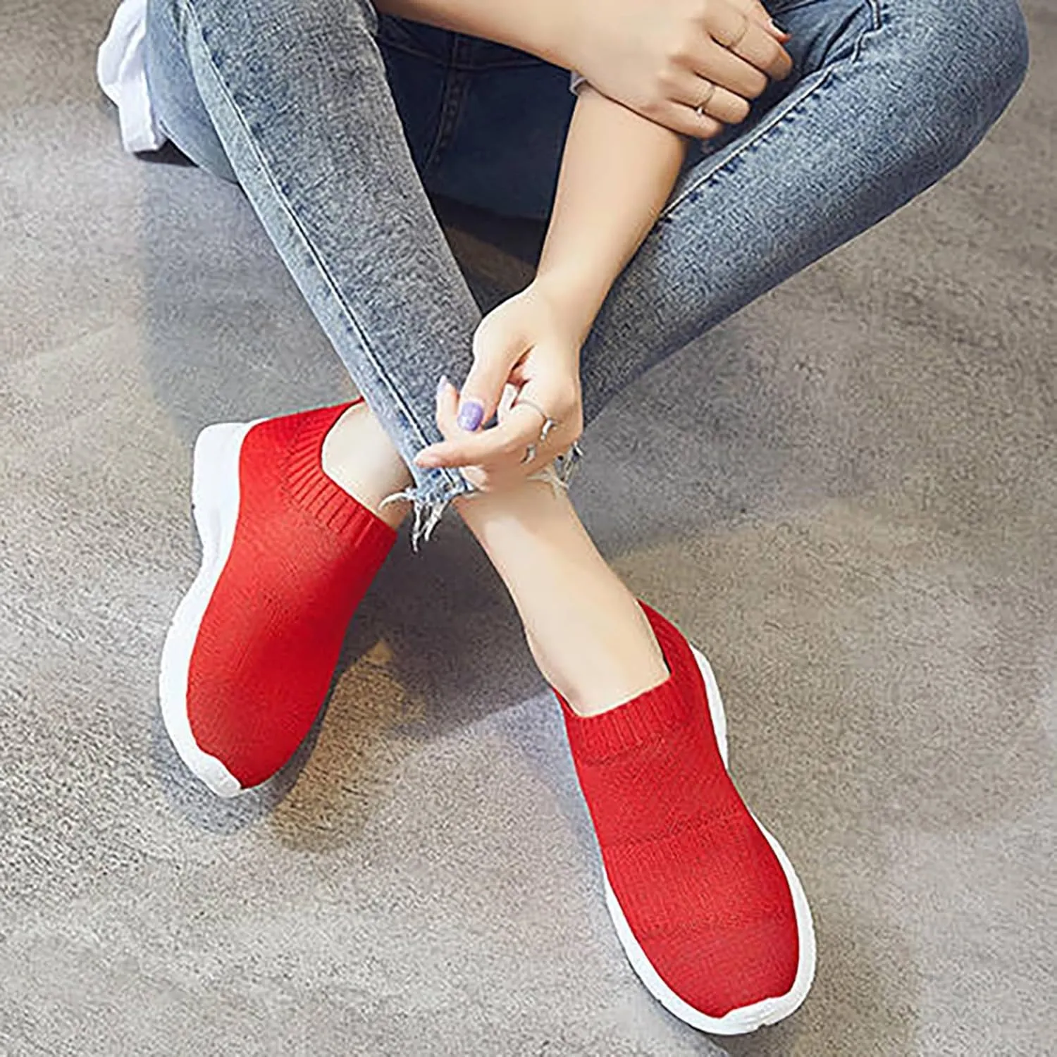 Women's Slip on Shoes Canvas Sneakers Loafers Non Slip Mens Casual Shoes Wide Width Brown Casual Shoes Walking Sneakers Waterproof Tennis Shoe White Loafers