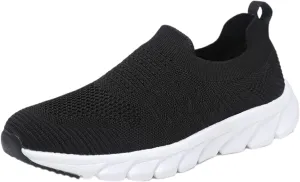 Women’s Slip-On Shoes Casual Lace-Free Walking Loafers Slip On Shoes Women Wide Width White Casual Shoes Chunky Sneakers Red Tennis Shoe Casual Loafers