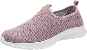 Women’s Slip-On Shoes Casual Lace-Free Walking Loafers Tennis Shoes Men Arch Support Women's Shoes Casual Men's Fashion Sneakers Tennis Shoe Casual Loafers