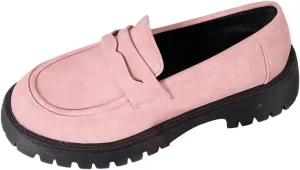 Womens Slip-On Shoes Platform Loafer Comfort Work Shoe Business Casual Shoes Leather Penny Loafers Chunky Loafers