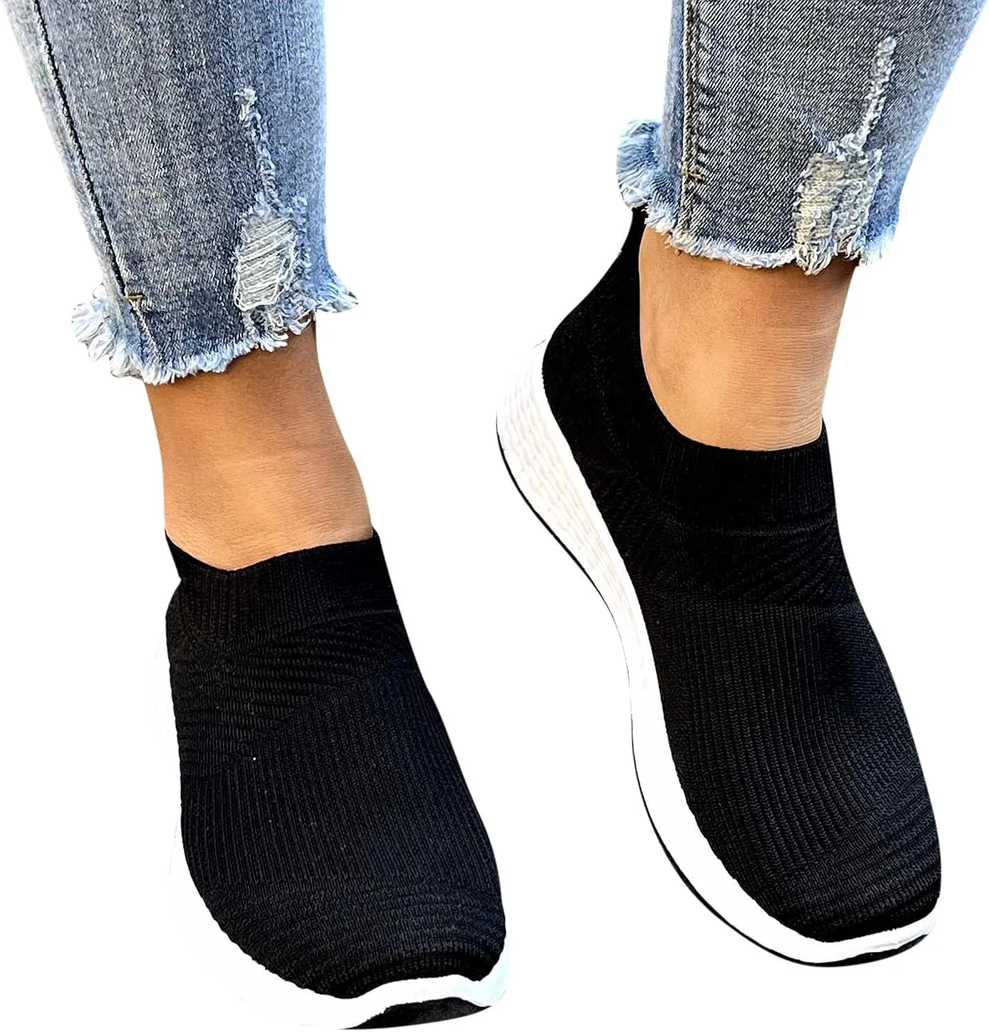Womens Slip on Sneakers Lightweight Walking Tennis Shoes Women's Sneakers Yoga or Tennis or Running Sneakers