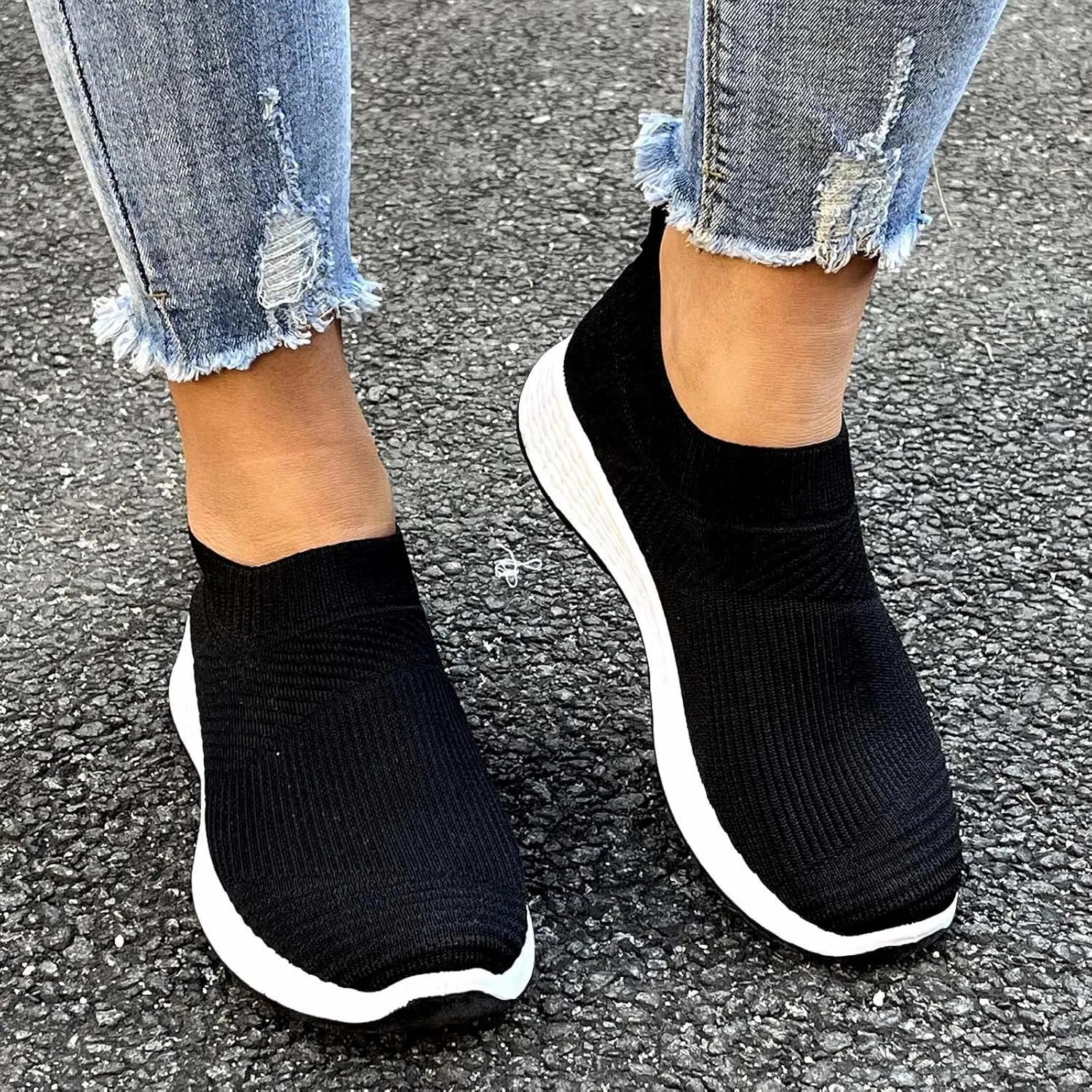 Womens Slip on Sneakers Lightweight Walking Tennis Shoes Women's Sneakers Yoga or Tennis or Running Sneakers