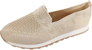 Women's Slip On Travel Soft Sole Comfortable Shoes Outdoor Solid Mesh Fashion Business Casual Shoes for Women Wedges