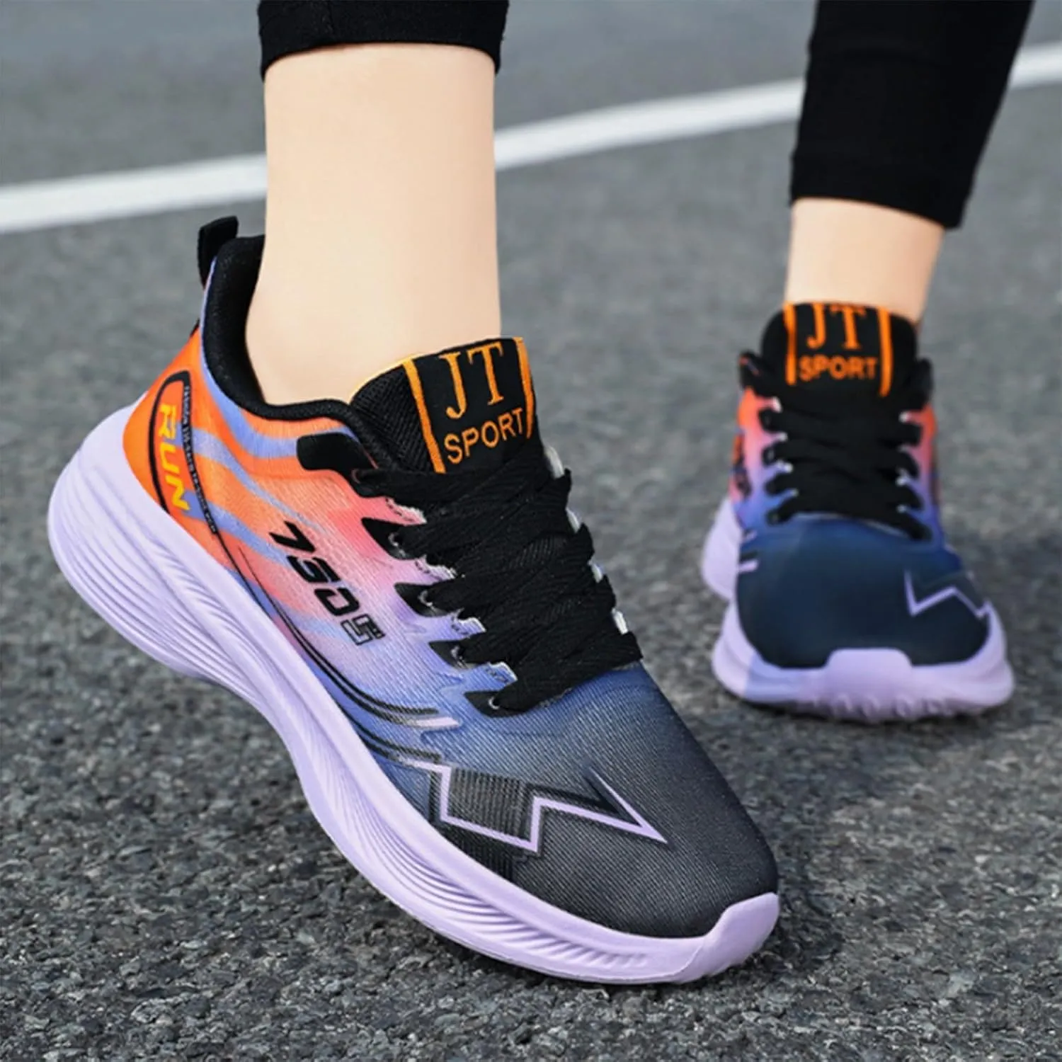 Women's Sneakers Running Shoes Women Mules for Women Flats Round Toe Slip On Casual Womens Loafers Comfortable Platform Sneakers for Women Slip On