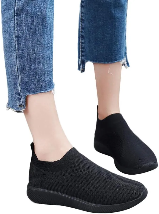 Women's Walking Shoes Arch Support Non Slip Mens Casual Shoes Mesh Breathable Women Casual Shoes Casual Sneakers Platform Tennis Shoe White Loafers