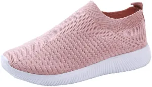 Women's Walking Shoes Arch Support Non Slip Mens Casual Shoes Mesh Breathable Women Casual Shoes Casual Sneakers Platform Tennis Shoe White Loafers