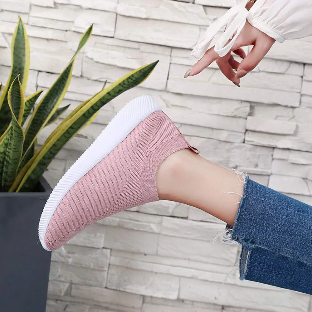 Women's Walking Shoes Arch Support Non Slip Mens Casual Shoes Mesh Breathable Women Casual Shoes Casual Sneakers Platform Tennis Shoe White Loafers