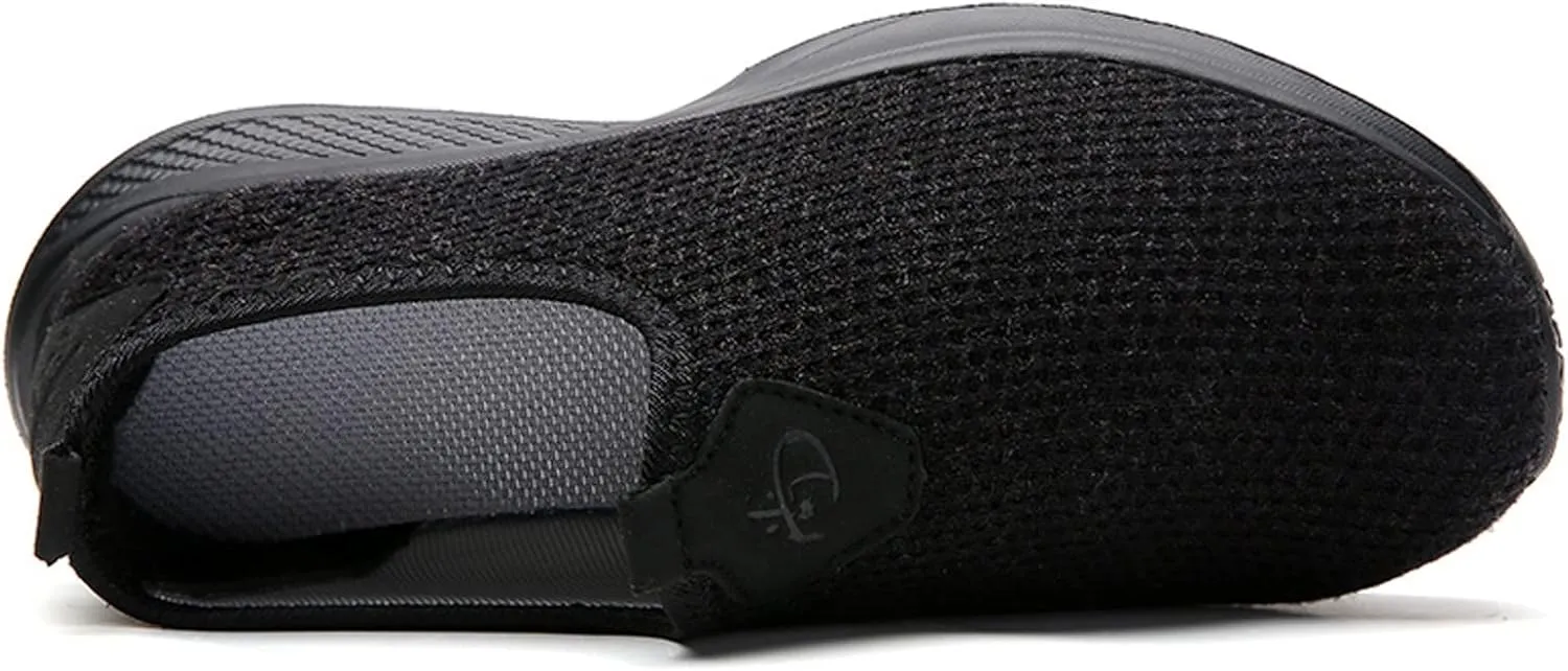 Women's Walking Shoes Cushion Comfortable Breeze Shoes Womens Tennis Shoes Slip On Business Casual Shoes Black Sneakers Steel Toe Tennis Shoe Casual Loafers