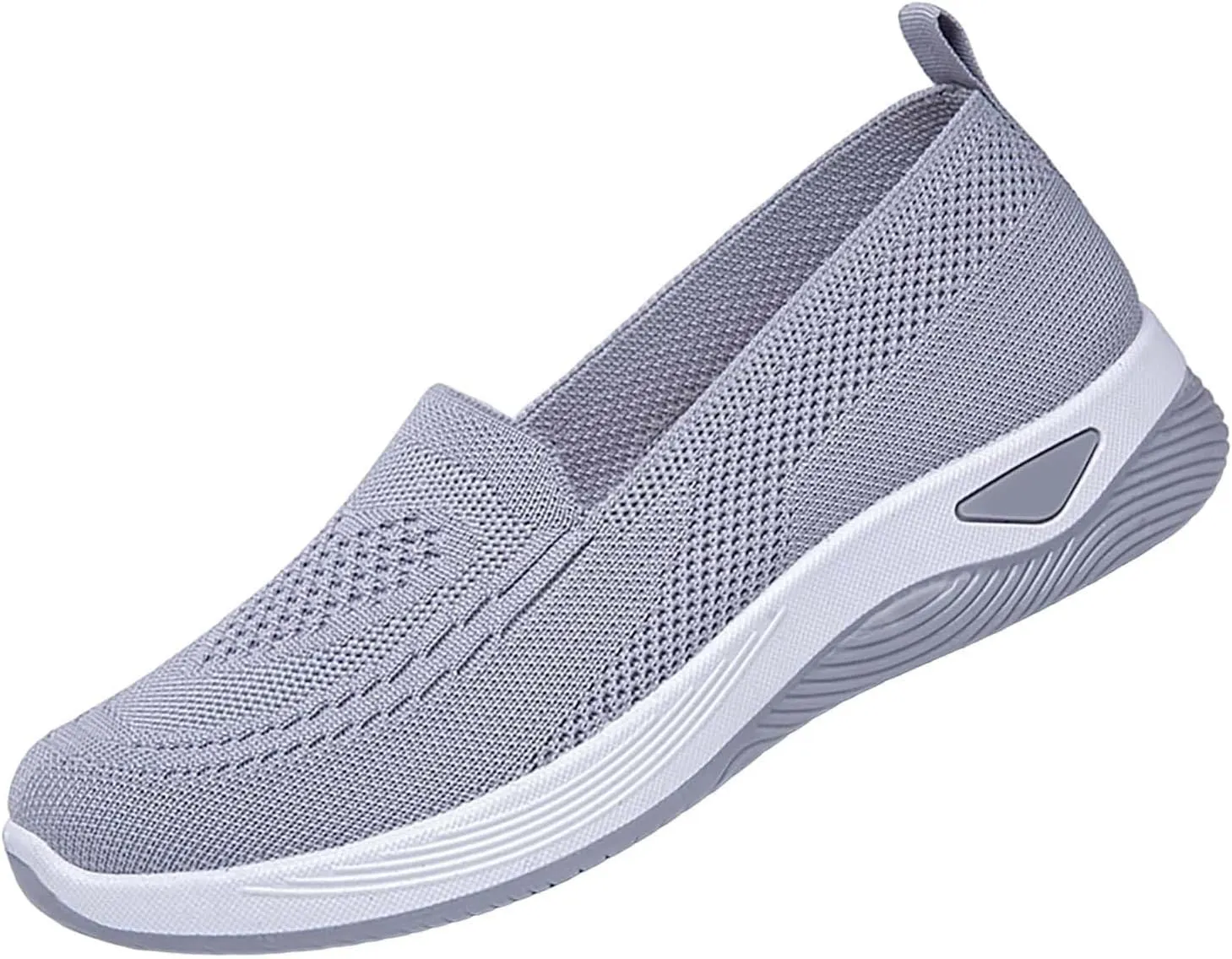 Women's Woven Orthopedic Breathable Soft Shoes with Arch Support Slip On Wide Diabetic Footwear Athletic Sport Running Sneakers Soft Sole Sneaker
