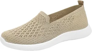 Woven Orthopedic Breathable Solid Color Casual Sport Shoes Comfortable Lighweight Sneakers Soft Sole Comfy Outdoor Walking Shoes for Women