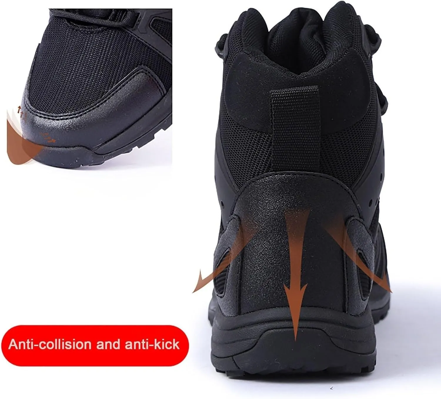Wygwlg Men's Lightweight Combat Boots, Mens Outdoor Plus Size Waterproof Military Tactical Work Boots, Lightweight Breathable Durable Army Patrol Boots, for Camping, Hiking, Jungle Combat