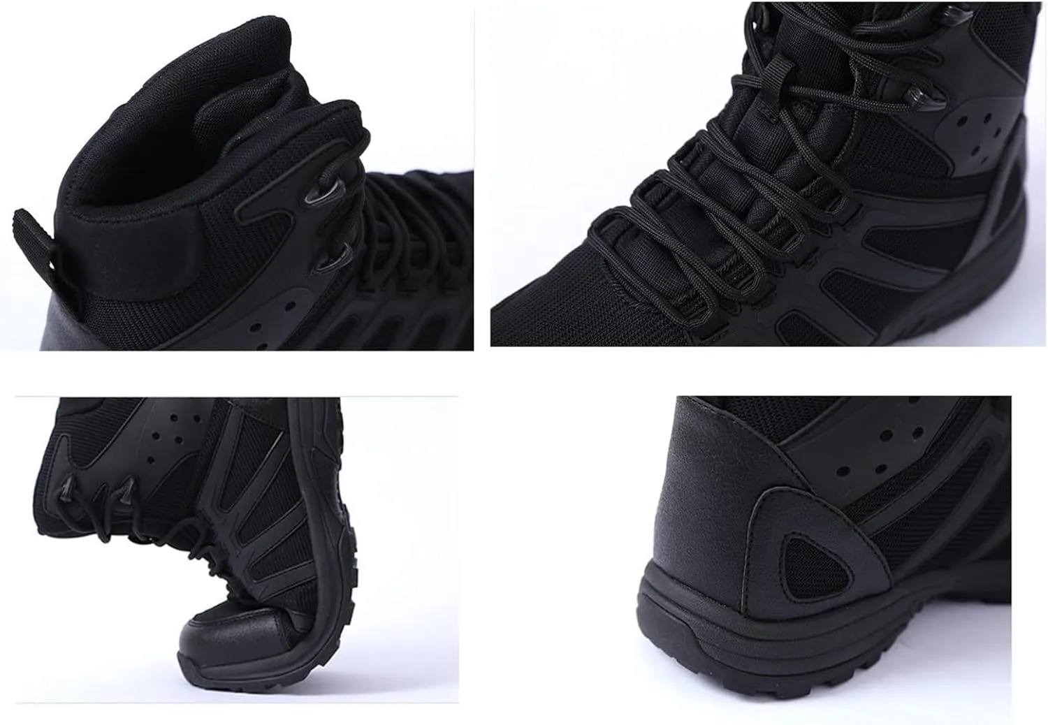 Wygwlg Men's Lightweight Combat Boots, Mens Outdoor Plus Size Waterproof Military Tactical Work Boots, Lightweight Breathable Durable Army Patrol Boots, for Camping, Hiking, Jungle Combat